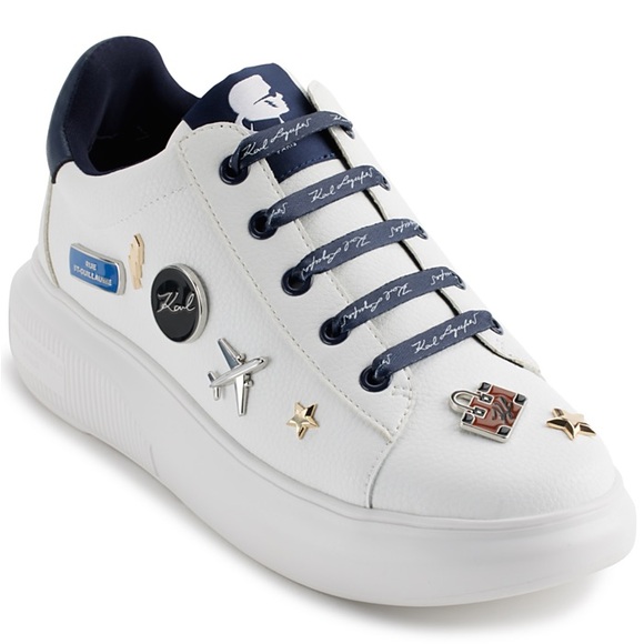 Karl Lagerfeld Shoes - Karl Lagerfeld Justina Lace Up Platform Sneakers